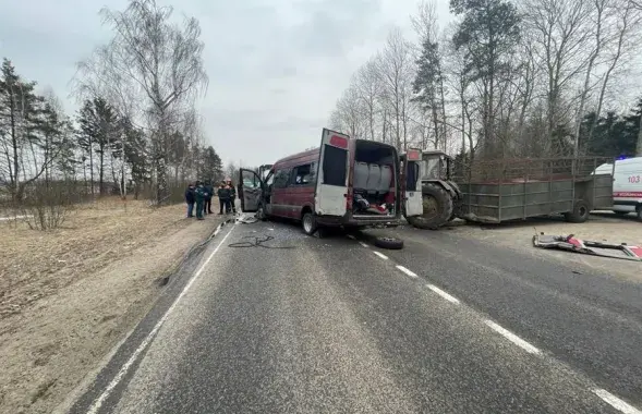 Авария под Бобруйском / УВД Могилевского облисполкома
