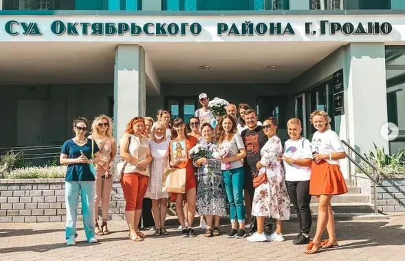 Вадим Ермашук перед задержанием посетил в Гродно суд над участницами протестов / instagram.com/ermashukvadimati​