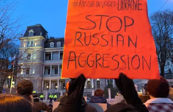 Антываенныя пратэсты ў Рызе / Еўрарадыё​