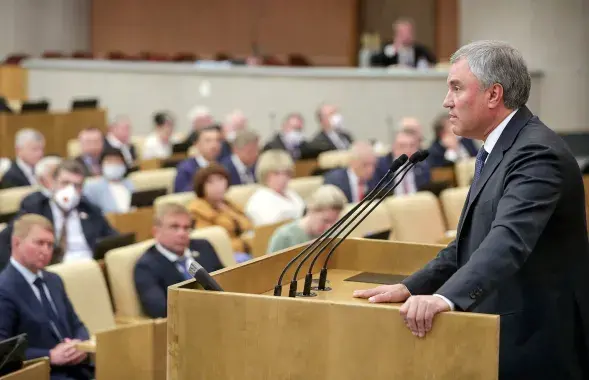 Спикер Госдумы Володин говорит, что к следующему чтению закон могут еще ужесточить / ТАСС
