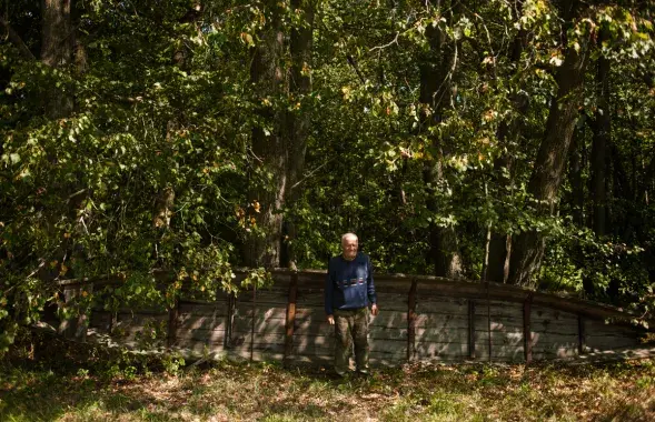 Степан Протасевич, долгожитель в полесской деревне, 2017 г. Фото: Еврорадио