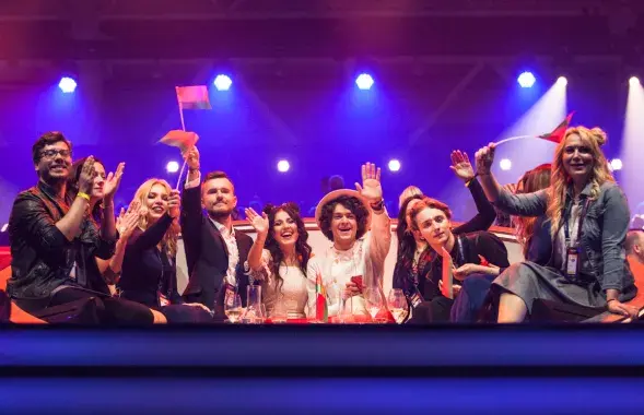 На фото &mdash; группа Naviband во время финала &quot;Евровидения-2017&quot; в Киеве