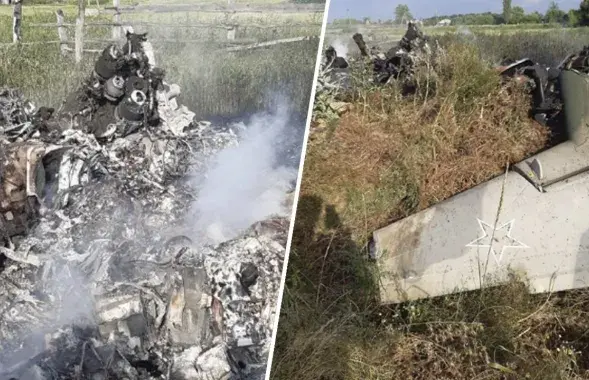 Сбитый вагнеровцами самолёт российских ВКС
