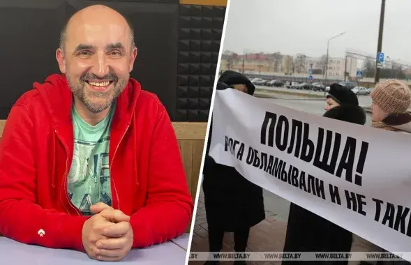 Александр Кнырович и протесты "белорусских поляков" в Гродно
