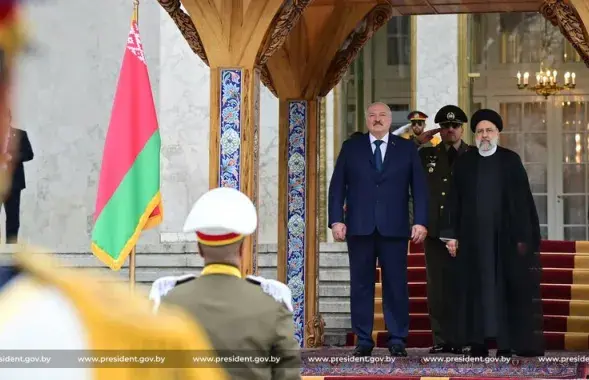 Аляксандр Лукашэнка і прэзідэнт Ірана Эбрахім Раісі / president.gov.by
