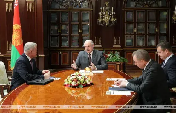 Во время встречи Лукашенко с Засем / БЕЛТА​