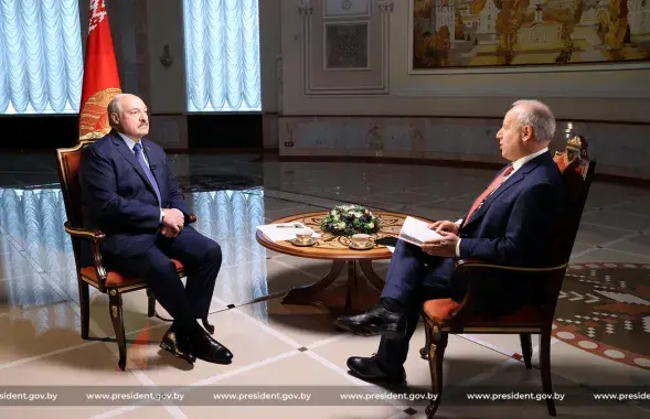 Александр Лукашенко во время интервью Би-Би-Си / president.gov.by​
