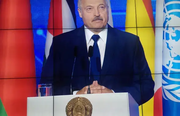 Аляксандр Лукашэнка на канферэнцыі па барацьбе з тэрарызмам у Мінску / Еўрарадыё