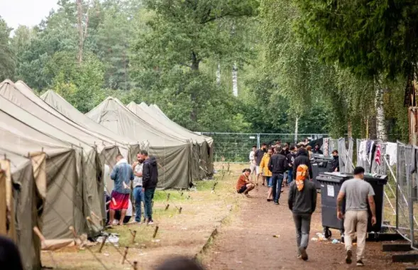 Лагер бежанцаў у Літве / DELFI / Josvydas Elinskas​