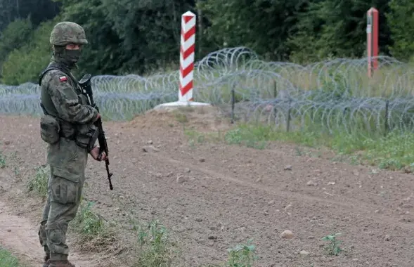 Польский военнослужащий на границе с Беларусью / Иллюстративное фото pap.pl