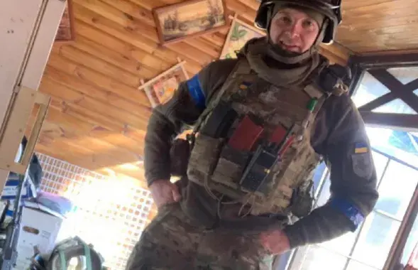 "Калі пачаўся абстрэл, Дзіма аддаў загад байцам адысці ў сховішча. Сам адышоў апошні. Асколак прыляцеў у лапатку"/ фота з архіва байцоў батальёна "Тэрор"