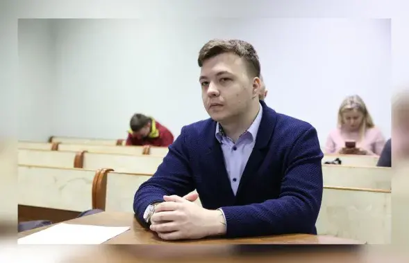 Раман Пратасевіч на судзе / БЕЛТА
