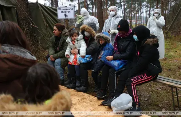 Мигранты на белорусско-польской границе / БЕЛТА​