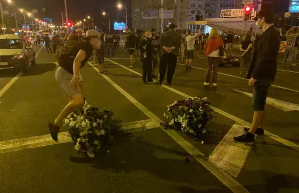 Во время акции протеста в Минске, 11 августа 2020-го / Еврорадио​