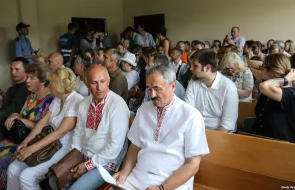 Игорь Комлик и Геннадий Федынич на суде. Фото: svaboda.org​