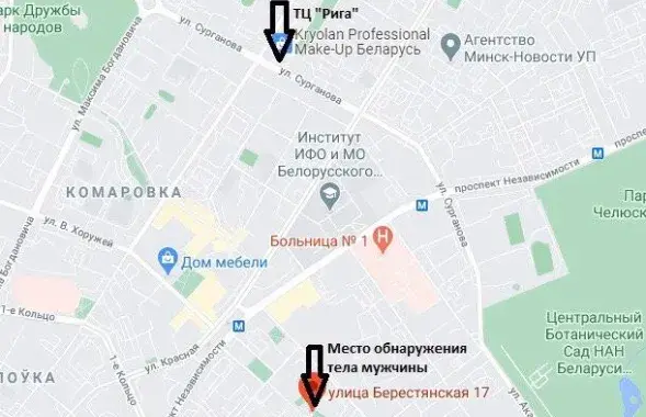 СК указывает, что мертвого минчанина нашли далеко от места стычек ОМОНа с демонстрантами / t.me/skgovby​
