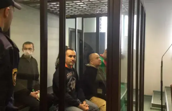 Суд над удзельнікамі "Атрадаў грамадзянскай самаабароны" / Sputnik
