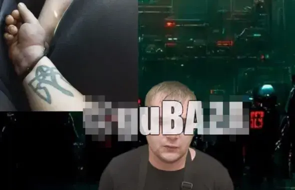 Минского шаурмиста задержали за герб Украины / кадр из видео ГУБОПиКа
