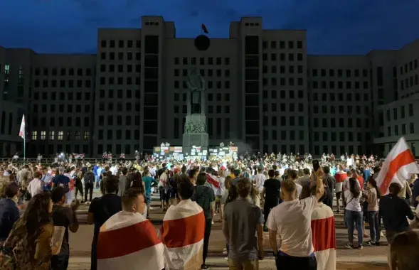 Акция на площади перед Домом правительства в Минске, август 2020-го / Из архива Еврорадио​