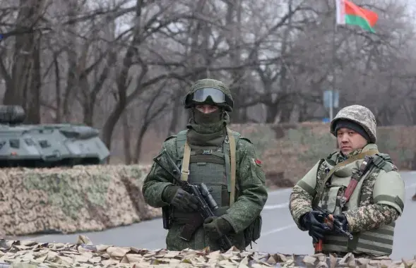 Белорусский военный в Казахстане / Минобороны Беларуси