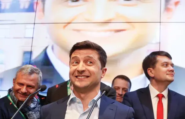 Владимир Зеленский после победы на президентских выборах / Reuters​