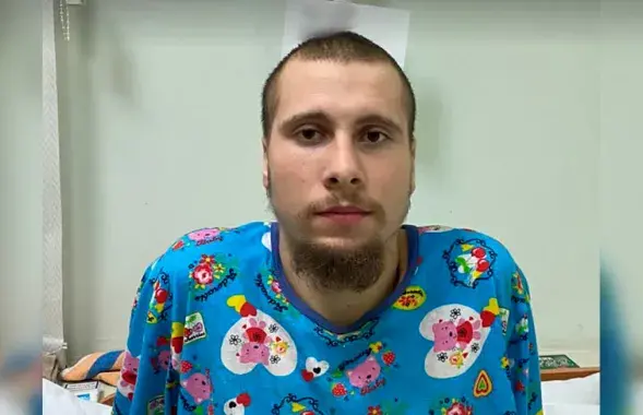 Максім Зязюльчык у шпіталі
