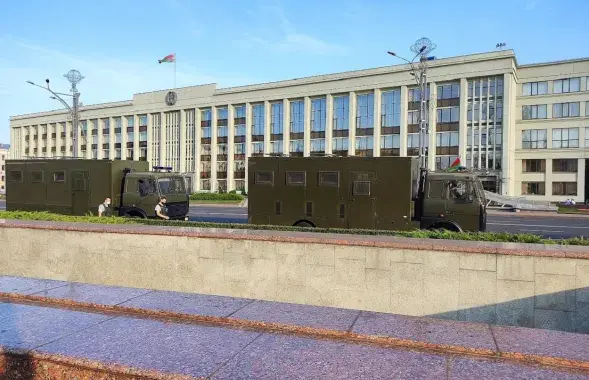 Автозаки в центре Минска, сентябрь 2020-го / Из архива Еврорадио