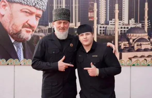 Адам Кадыров с родственником депутатом Госдума Адамом Делимхановым&nbsp;