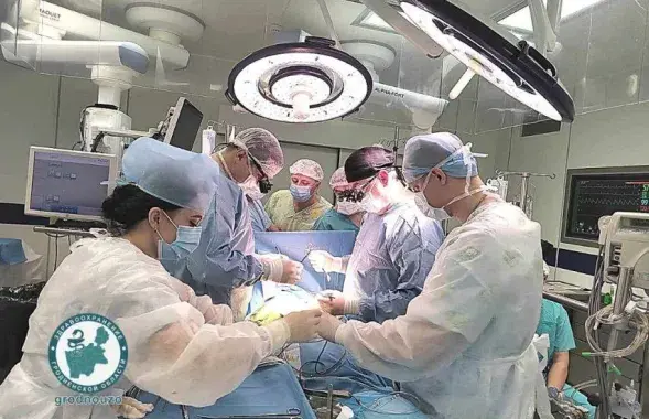 Во время операции в Гродненском кардиоцентре