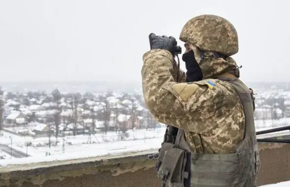 Украинский военный в районе Авдеевки&nbsp;