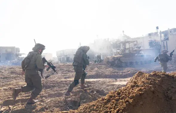 Ізраільскія вайскоўцы на поўдні сектара Газа