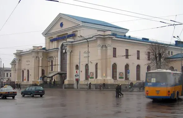 Железнодорожный вокзал в Вильнюсе&nbsp;