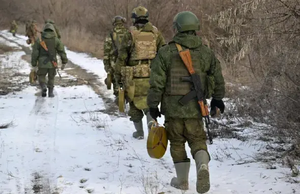 Российские военные на фронте в Украине
