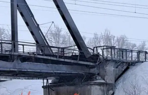 &nbsp;Последствия взрыва моста в Самарской области
