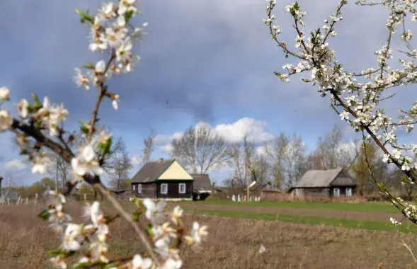 Белорусская деревня весной
