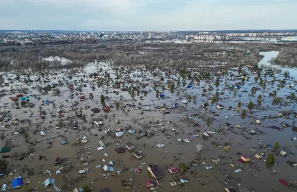 Наводнение в российском Оренбурге

