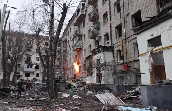 Харьков после обстрела 2 января 2024 года&nbsp;
