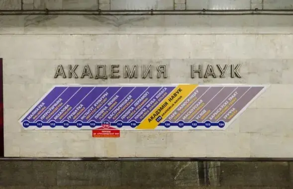 Станция метро "Академия наук"
