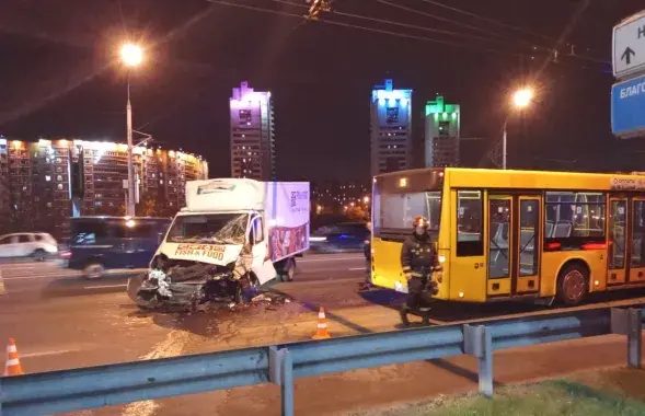 На месте аварии
