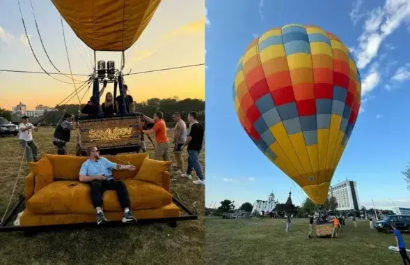 Полет на диване
