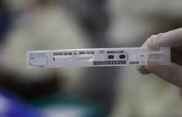 Тэст на СOVID, ілюстрацыйнае фота&nbsp;
