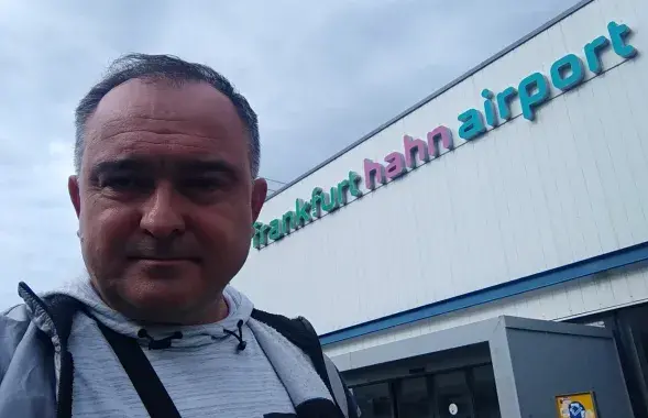 Андрэй Ліпскі па прылёце ў Германію
