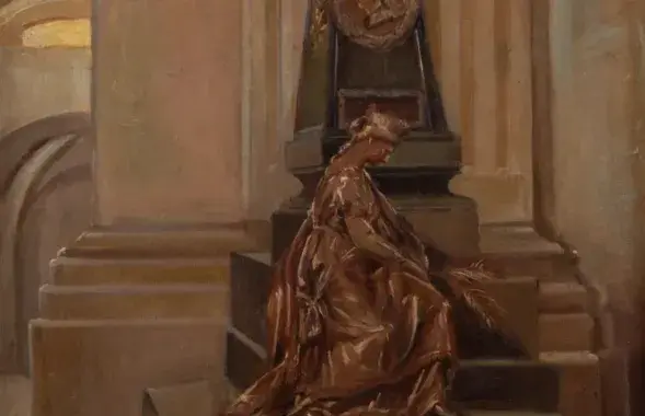 Картина "Памятник Антонию Тизенгаузу из кафедрального собора в Гродно"
