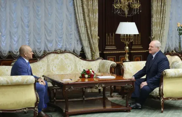 Шаўчэнка на сустрэчы з Лукашэнкам
