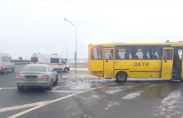 На месте аварии
