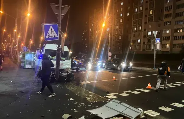 На месте аварии
