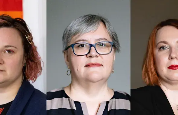 Дар'я Афанасьева, Ірына Альхоўка і Юлія Міцкевіч
