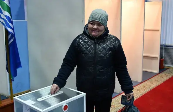 Светлана Макарова в воскресенье на участке № 1
