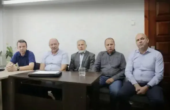 Злева направа: Дзмітрый Удовін, Віталь Папроцкі, Вячаслаў Ільіч, Андрэй Дарошка, Ігар Кісляк
