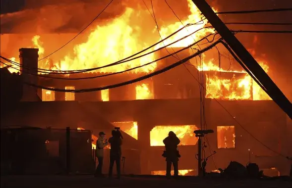 Пожар в Гродно
